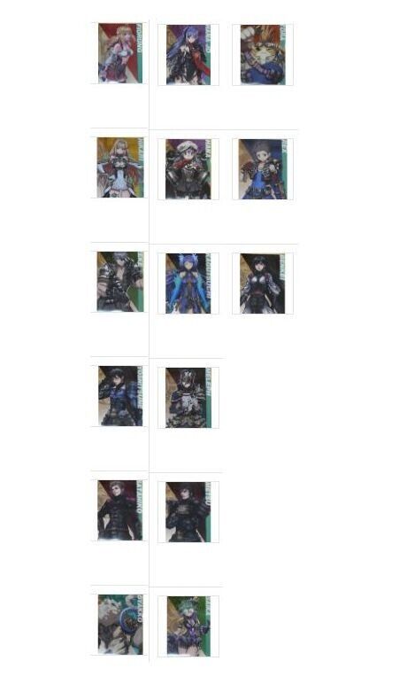 Nintendo Store Xenoblade2 A3 Size Plastic Clear Poster Xenoblade 15 pieces set 