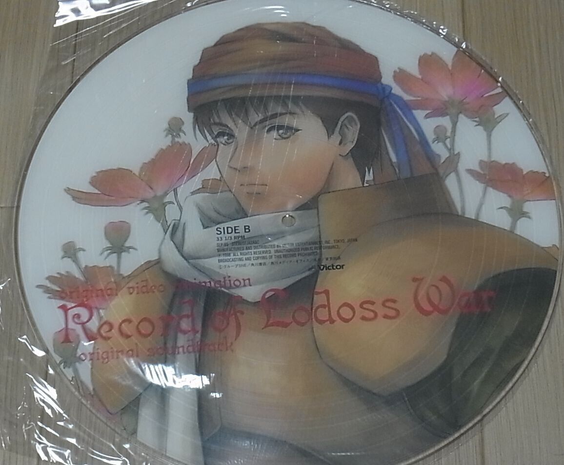 Animation Record of Lodoss War Sound Track Picture LP Disc Record 