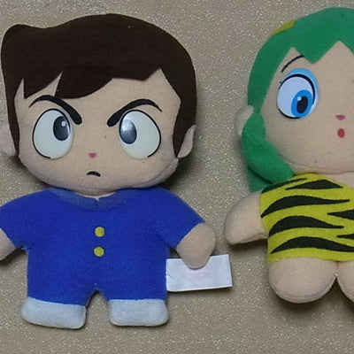 Urusei Yatsura Lum and Ataru Plush Doll Set 