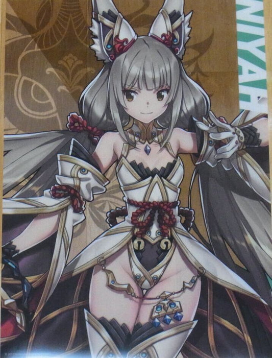 Nintendo Store Xenoblade2 A3 Size Plastic Clear Poster Xenoblade NIYAH Blade ver 