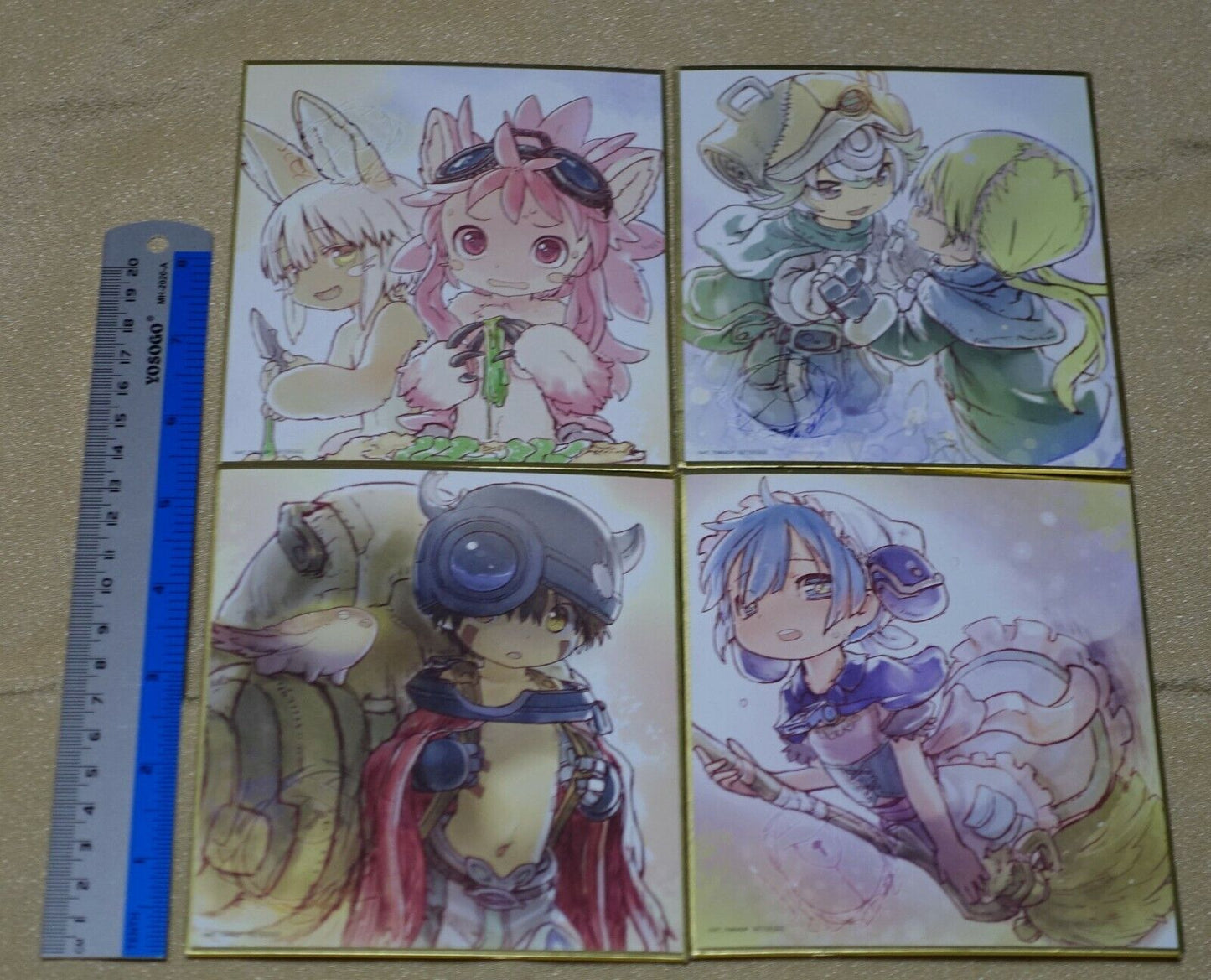 Tsukushi Akihito MADE IN ABYSS DAWN OF A DEEP SOUL Shikishi Art Board 4 Set 