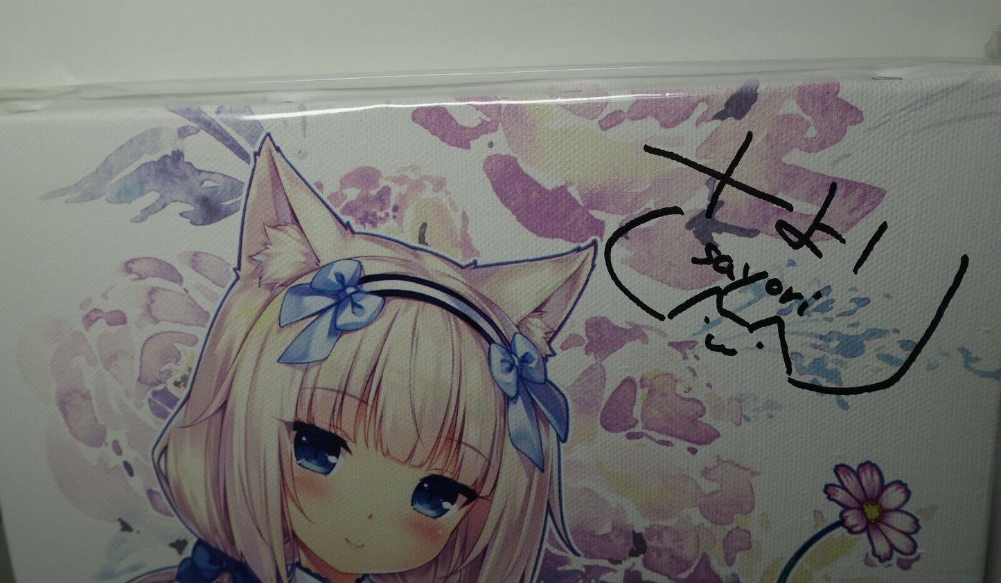 Sayori NEKOPARA Campus Art Board with Hand Drawn Autograph Vanilla & Chocola 