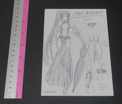 Akame ga Kill! Zero Rough Illustration Art Mini Booklet B 4page 