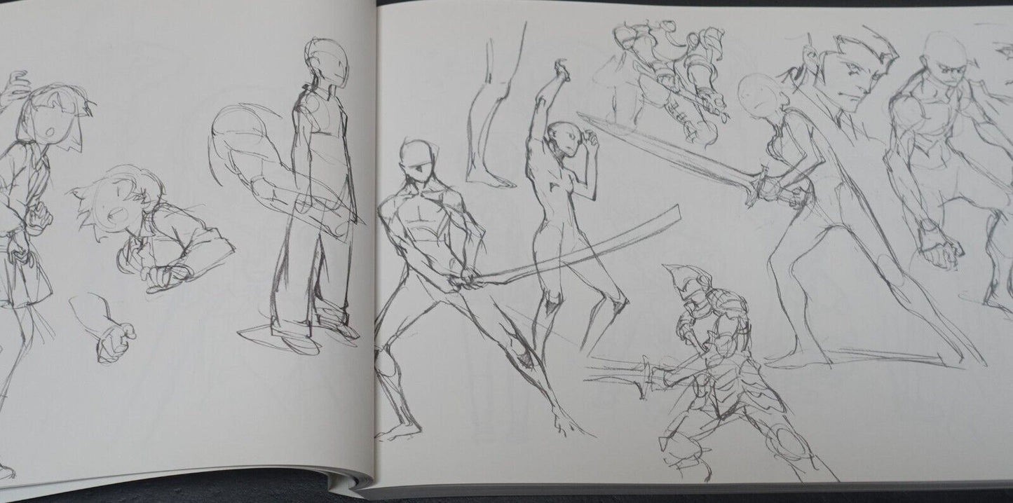 THE ART OF YOH YOSHINARI ROUGH SKETCHES ART BOOK 312page C90 