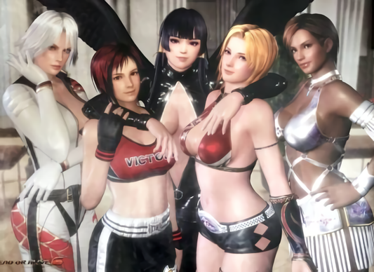 DEAD OR ALIVE 6 B2 Big Size Bath Room POSTER Nyotengu Mila Tina Mariposa Christi 