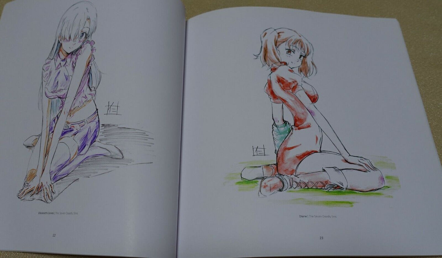 Nii Manabu Animation Character Art Book A Euphonium Grimgar Seven deadly sins 