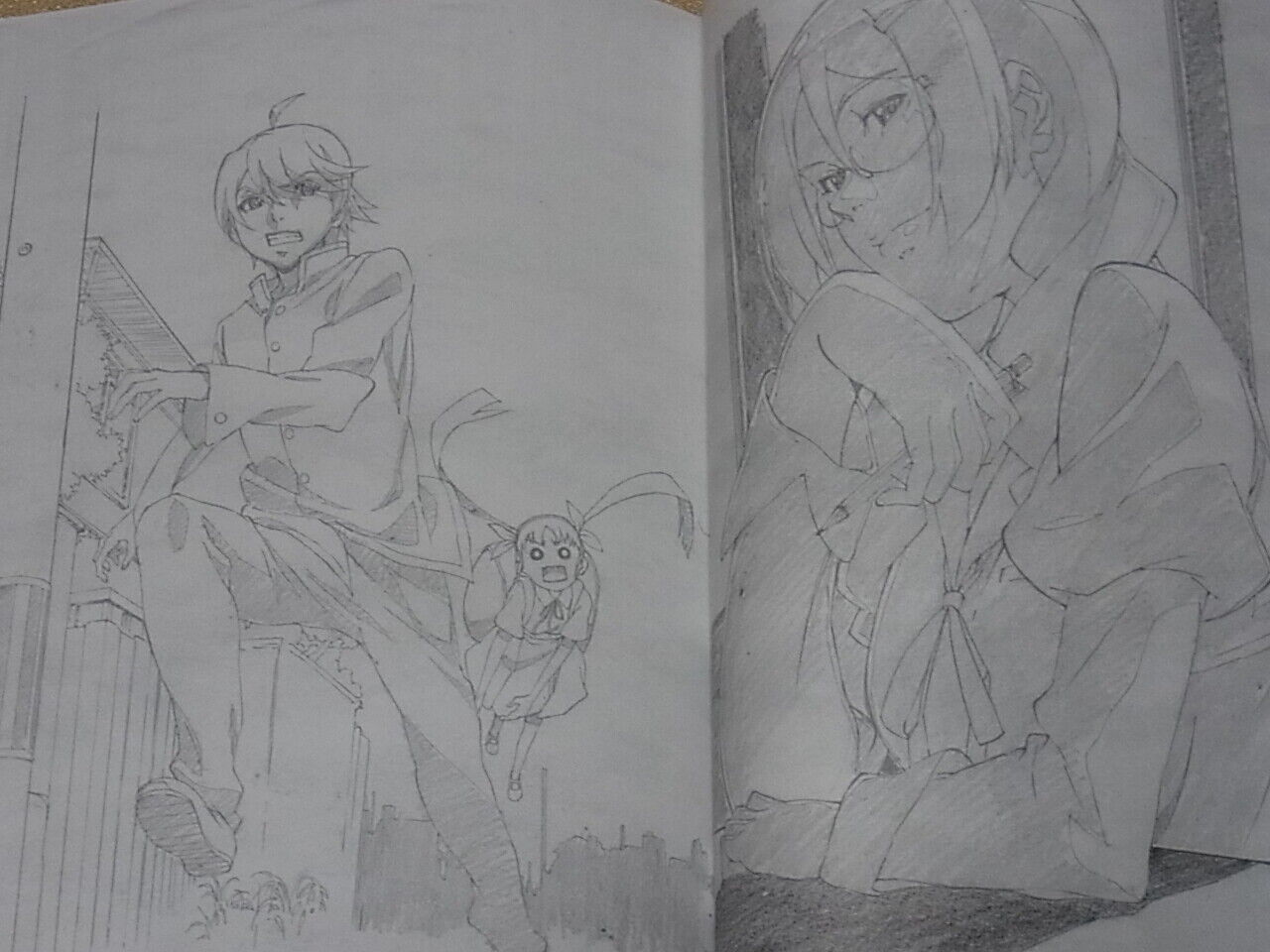 Kasetsu jyuukyo1 Bakemonogatari PUELLA MAGI MADOKA Fan Art Book Coloring book4 