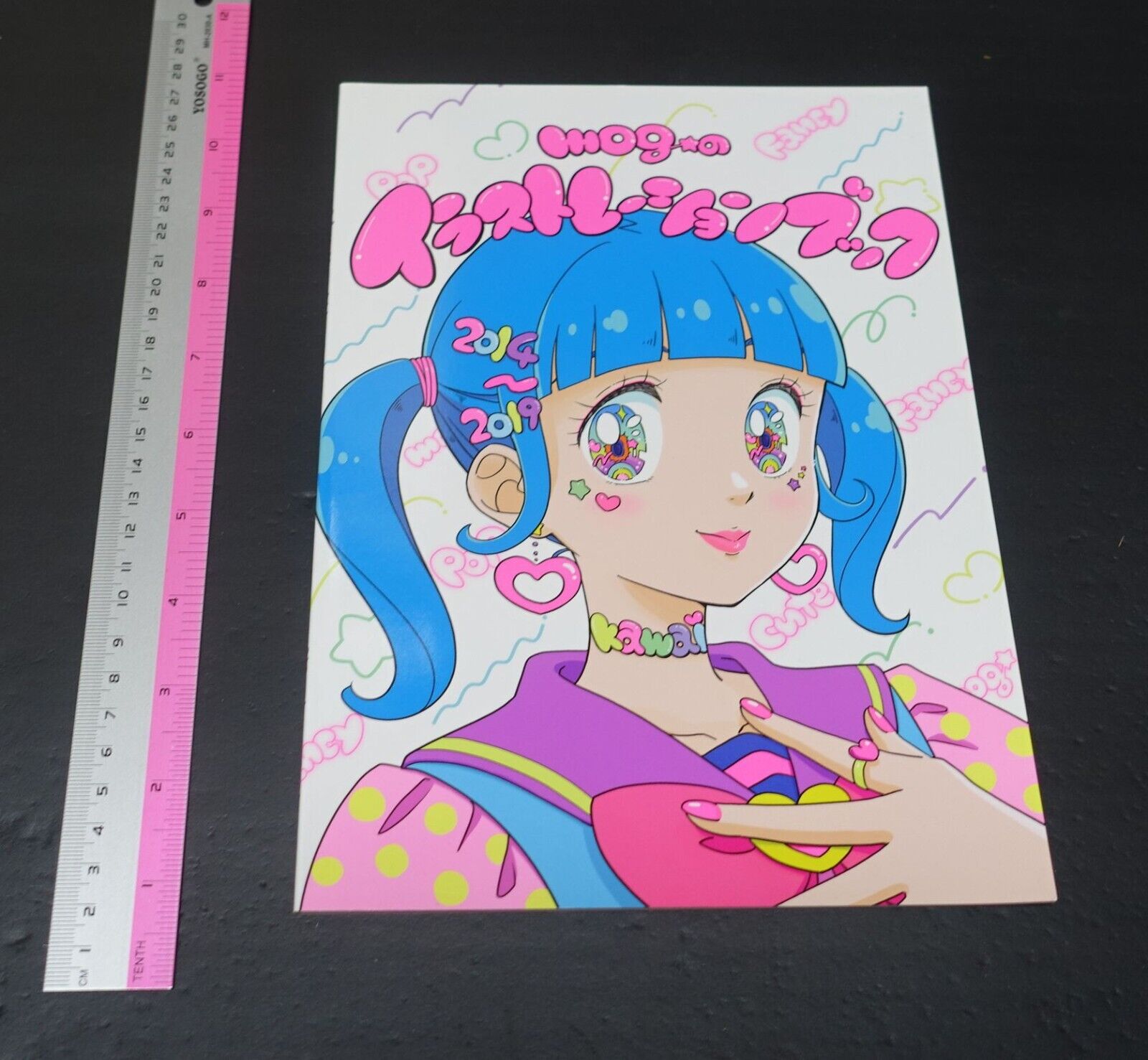 mog mog's Illustration Book 2014-2019 Original Colorful Girls Art 