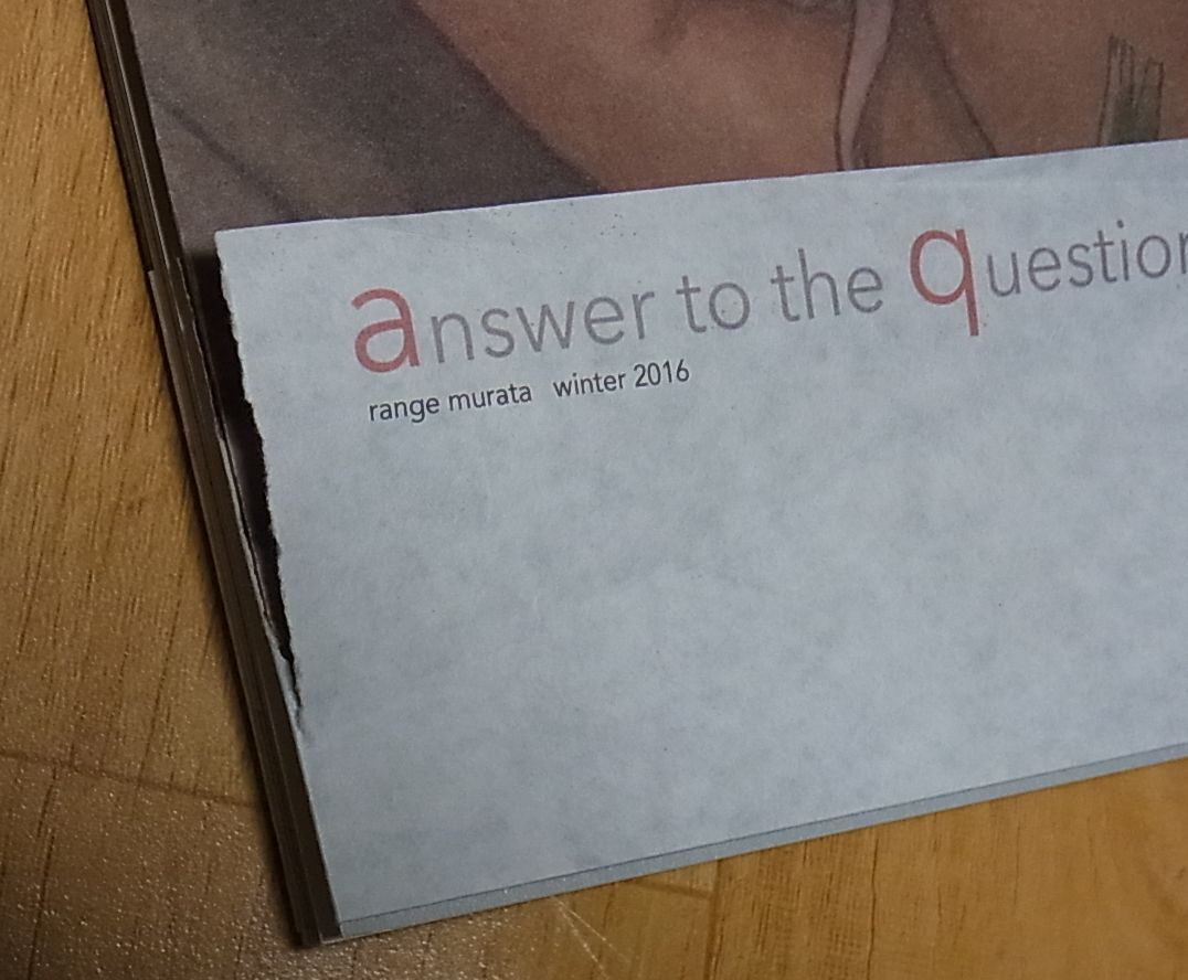 RANGE MURATA Color Art Book answer to the question C91 