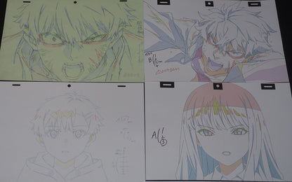 SSSS.DYNAZENON GRIDMAN Reproduction Key Frame Art Sheet 16 piece set 