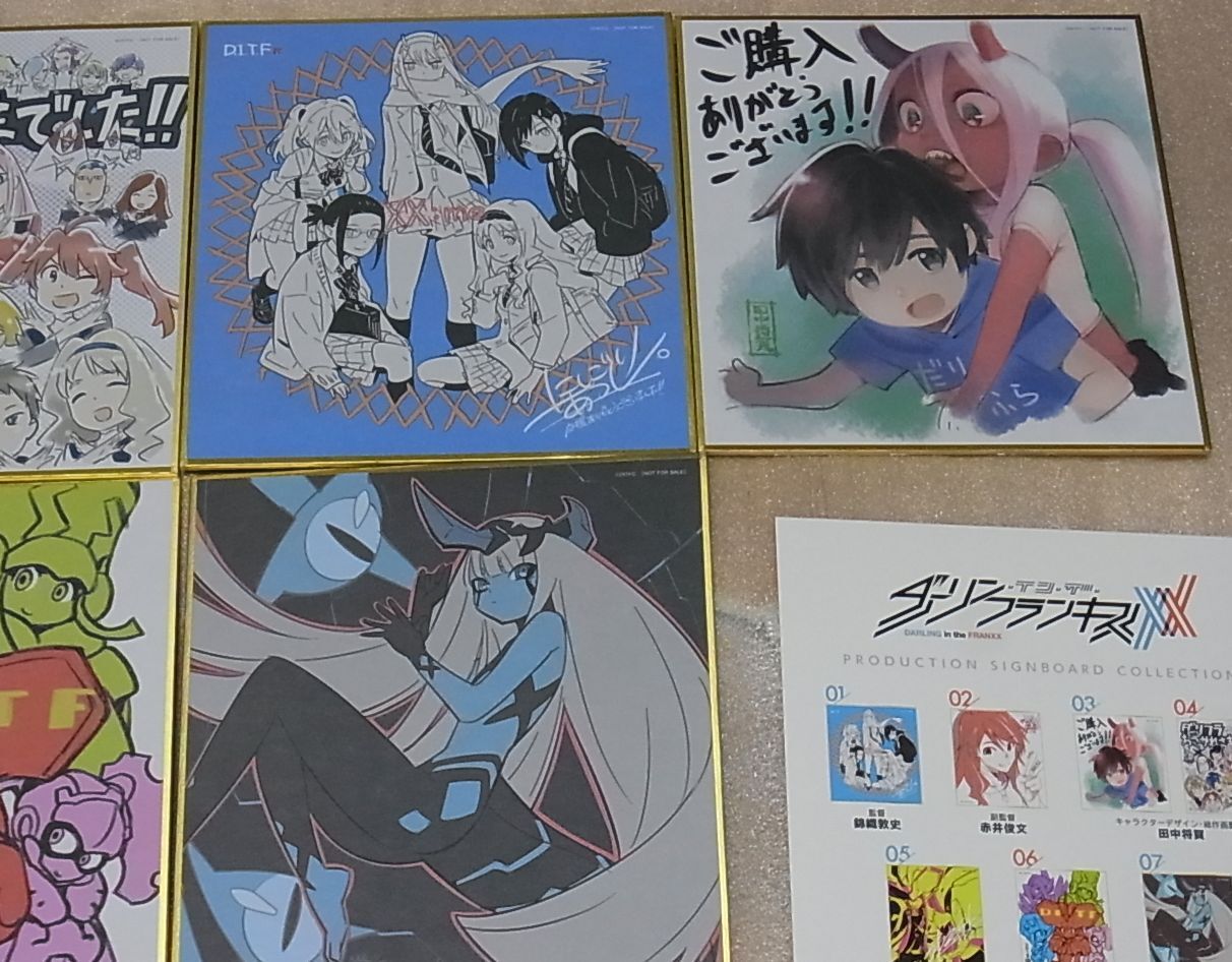 Darling in the Franxx Print Shikishi Art Board 7 Set with Box 