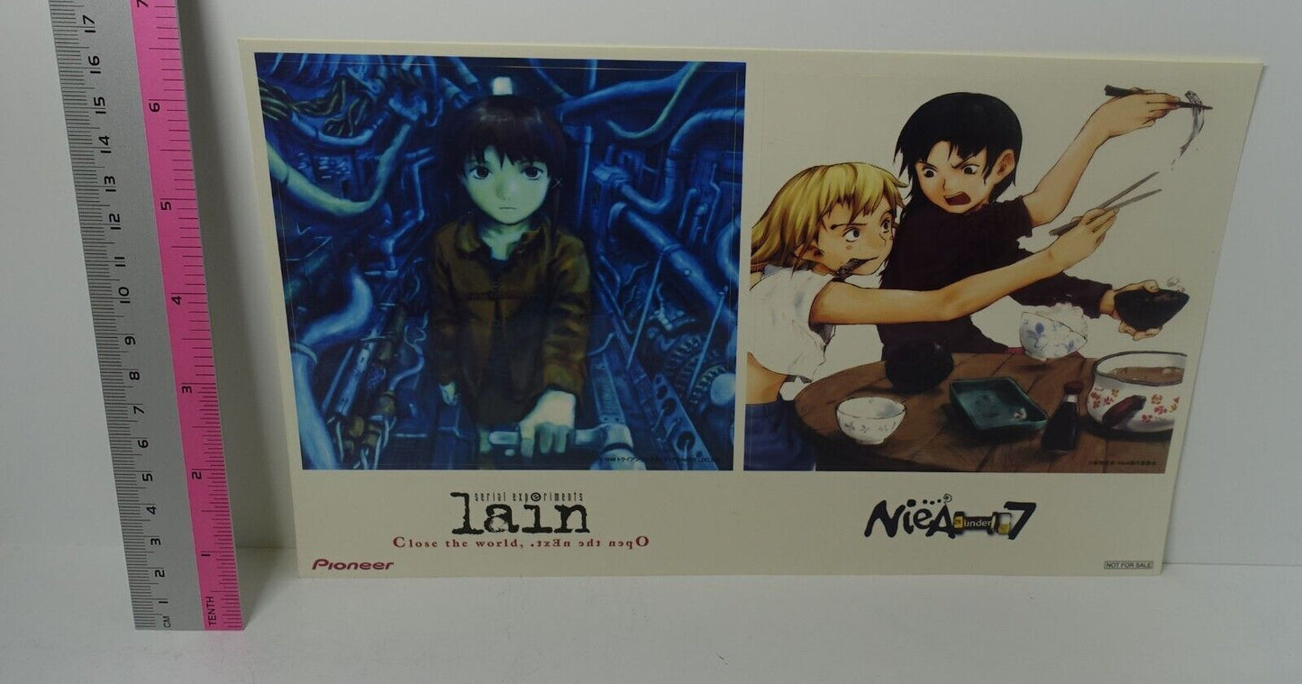 Haibane Renmei lain NieA_7 PVC Art Sheet Clear File & Post Card , Seal Sticker 