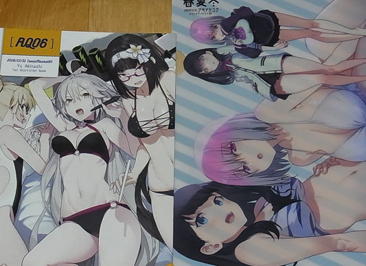 Yu Akinashi Fate FGO Color Fan Art Book RQ06 with Clear File GRIDMAN C95 