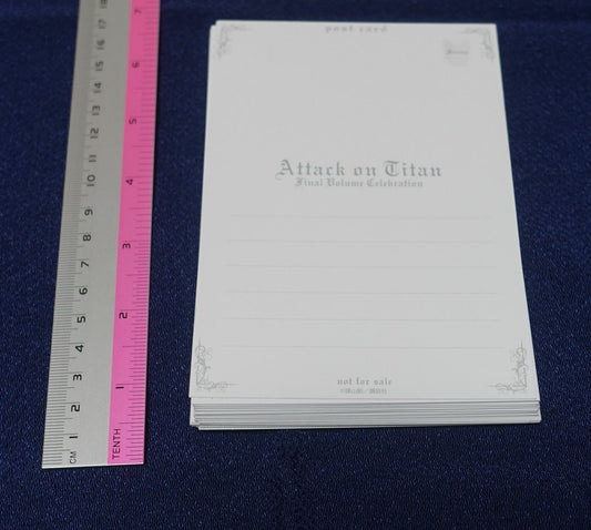 Attack on Titan The Last Episode 139 Image Complete Post Card Hajime Isayama 