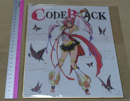 Code Geass Code Black Shikishi Art Board 27x24cm Kallen 