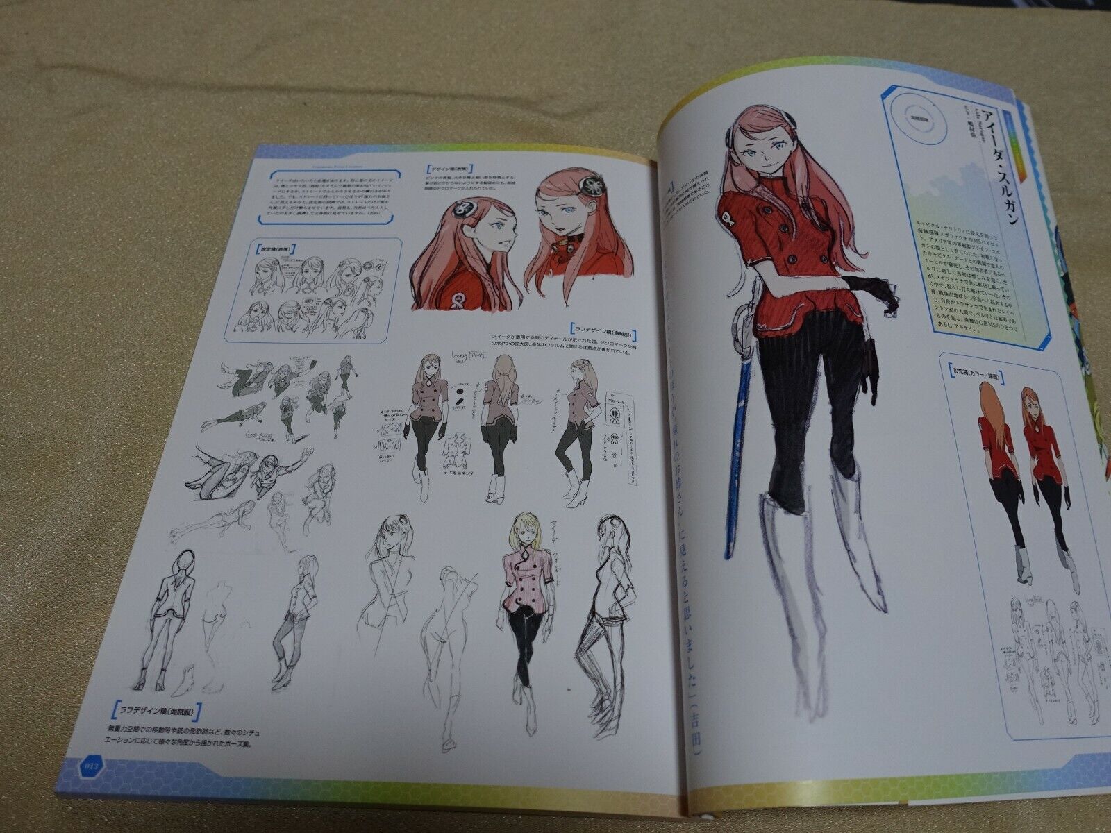 Kenichi Yoshida Gundam Reconguista in G Character Design Art Work Book 112 page 