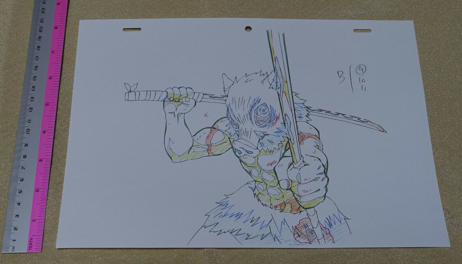 Inosuke Frame ufotable Kimetsu no Yaiba Demon Slayer Print Key Frame Art Sheet Inosu ...
