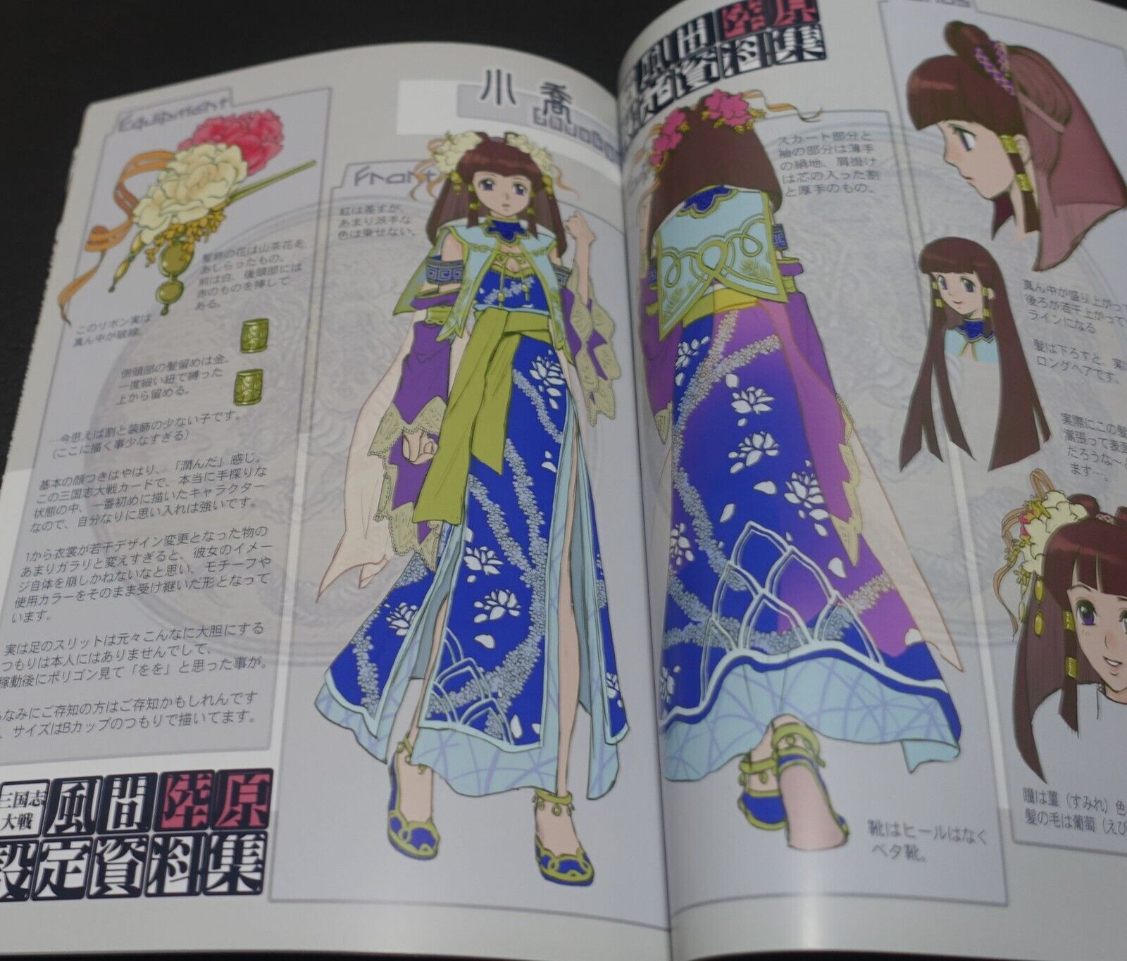 Raita Kazama Kaduki Kugawara Super Sangokushi Taisen Setting Art Book 