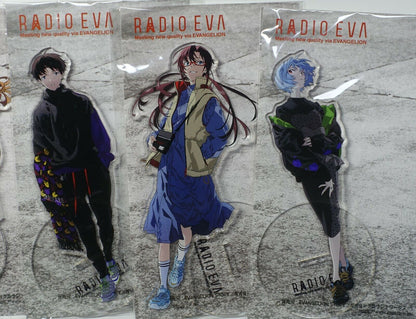 Evangelion Radio Eva Mai Yoneyama Art Acrylic Stand Figure 5 Character Set 