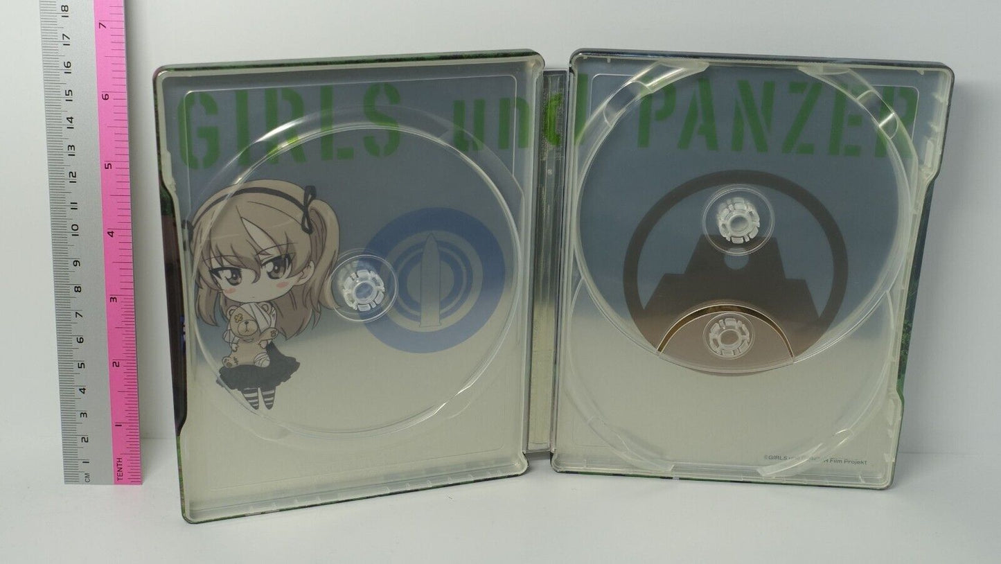 Girls und Panzer STEELBOOK STEEL CASE for Heartful Tank Disc 2nd 
