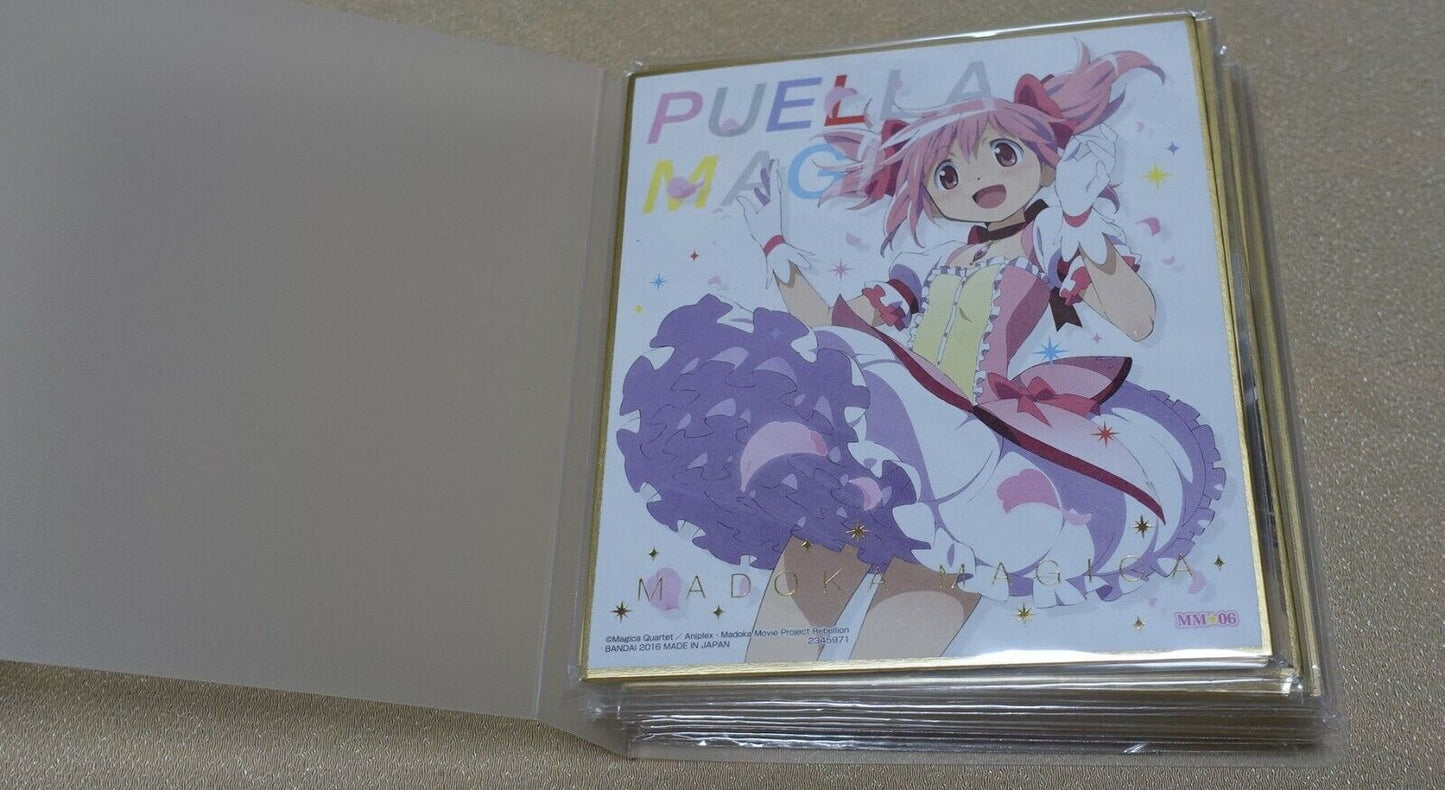 Puella Magi Madoka Quartet 2 Print Shikishi Art Board 16 Set with Storage Binder 