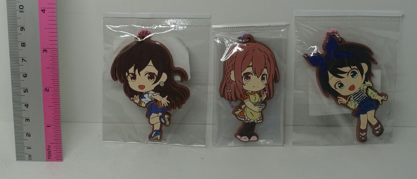 Kanojo, Okarishimasu Rent-A-Girlfriend Rubber Key Chain Set B 