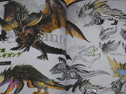 MONSTER HUNTER WORLD ART BOOK Monster Designs Hard Cover Book 