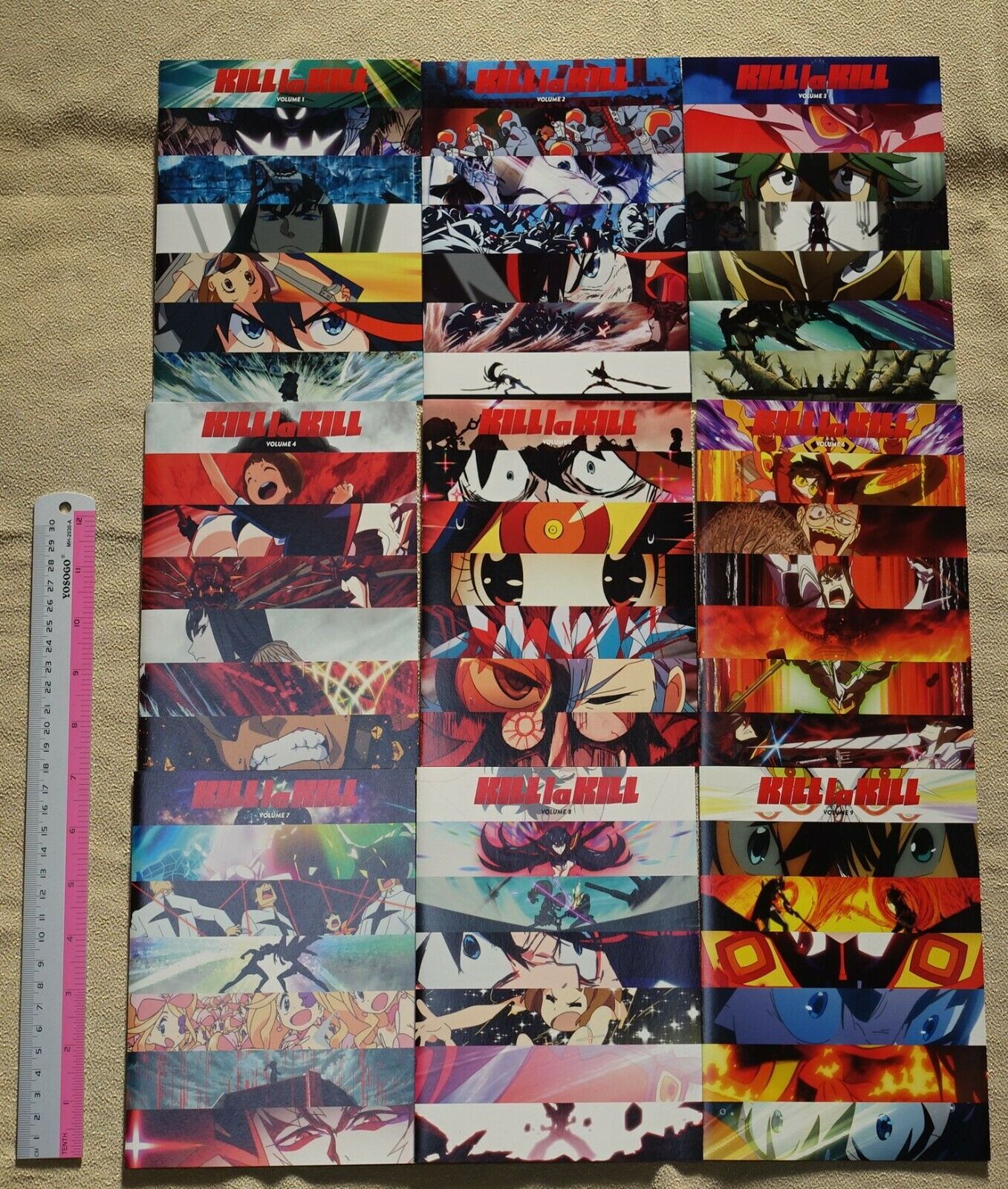 KILL LA KILL Animation Disc Information Booklet vol.1-9 Complete Set 