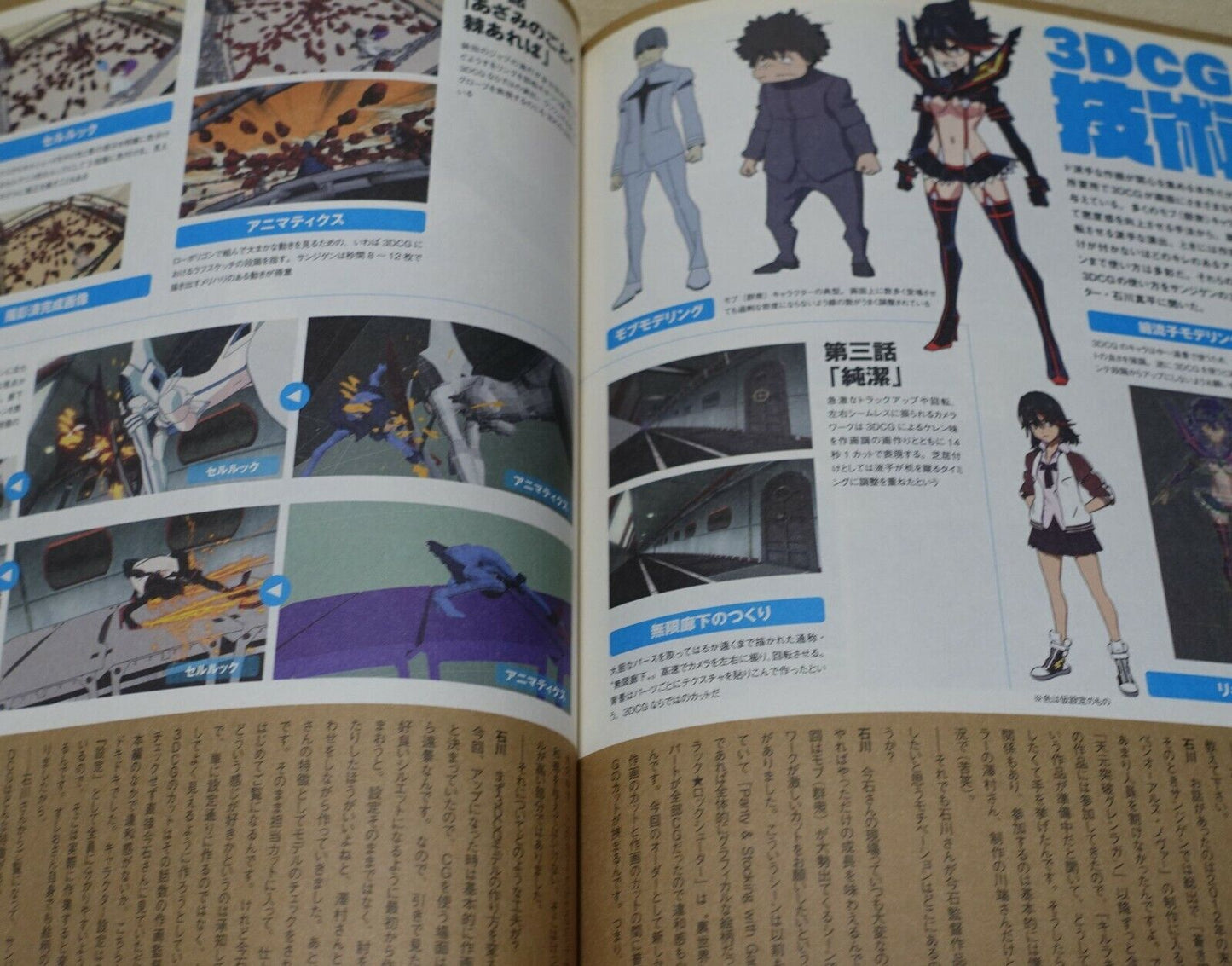 Animation Kill La Kill Official Data Book Design , Visual , Words Dictionary 