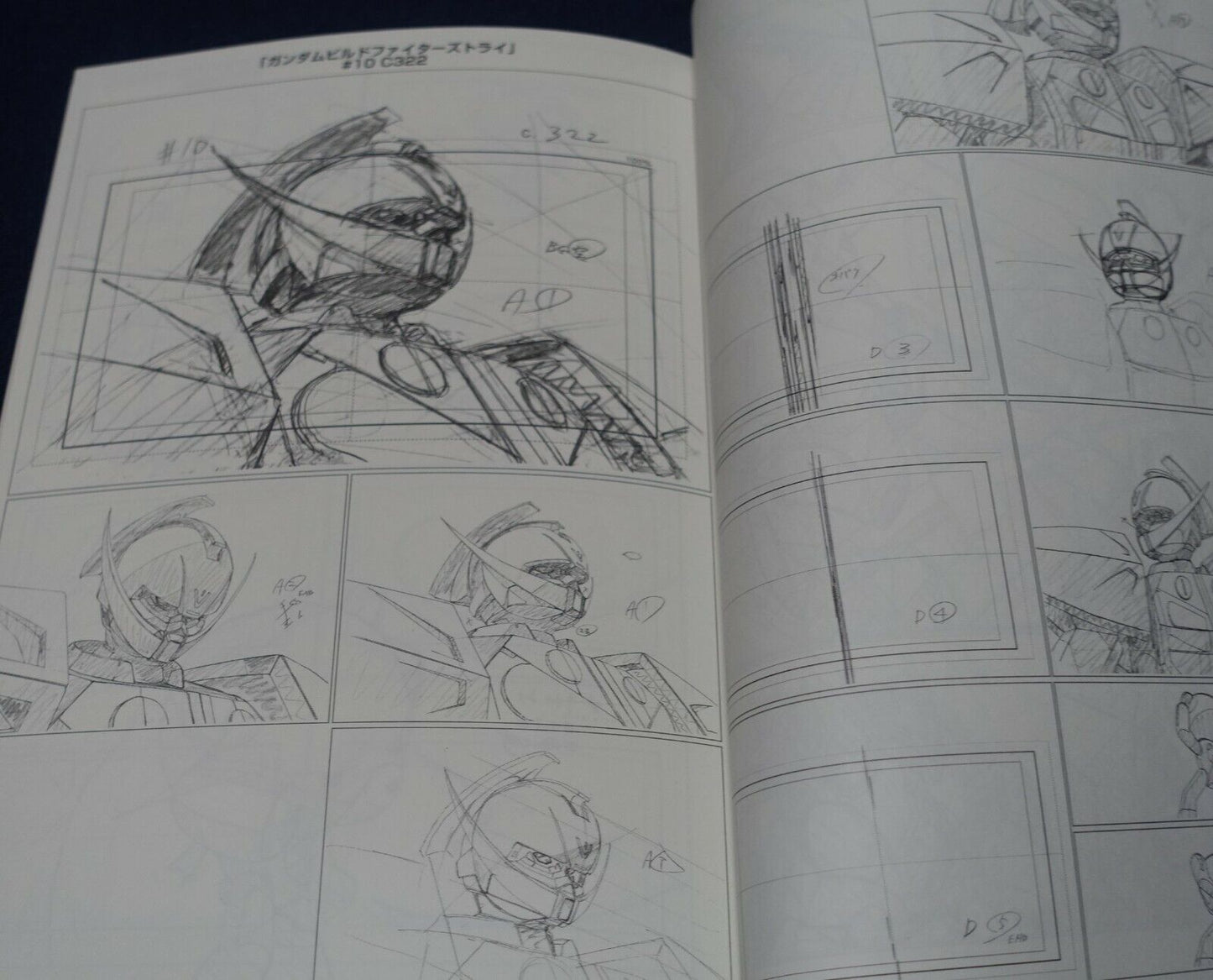 Shingo Abe Gundam Build Fighters Key Frame Art Work Book 