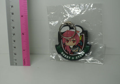 HOBBY STOCK MASCOT CHARACTER TOKUKO RUBBER KEY CHAIN GREEN 