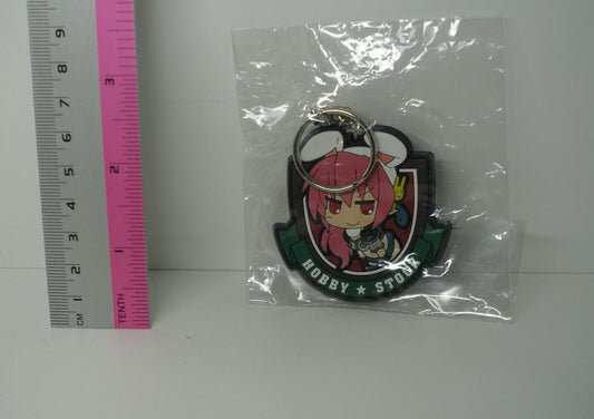 HOBBY STOCK MASCOT CHARACTER TOKUKO RUBBER KEY CHAIN GREEN 