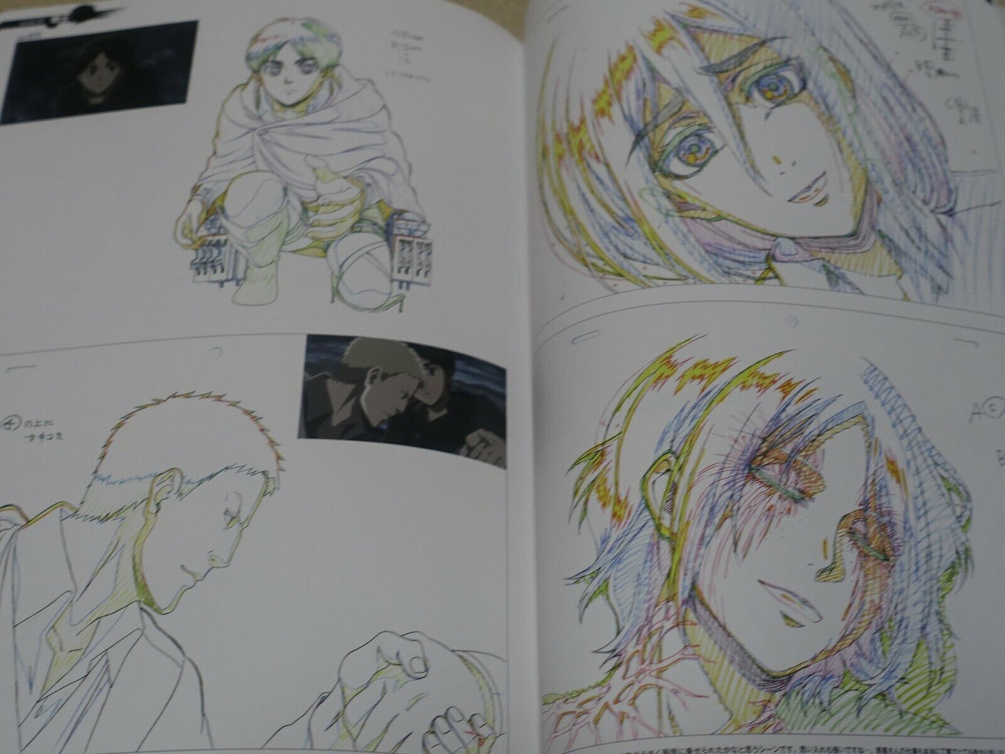 Attack on Titan Season 2 Key Frame Art Work Book with Kyouji Asano Signature 