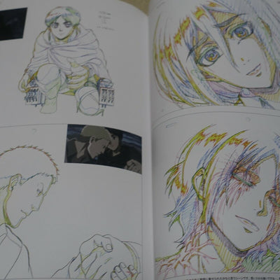 Attack on Titan Season 2 Key Frame Art Work Book with Kyouji Asano Signature 