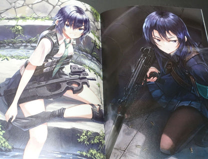 Maruyaki Salmon Color Art Book ARMED SCHOOL GIRLS ILLUSTRATIONS GUN x JK 5 