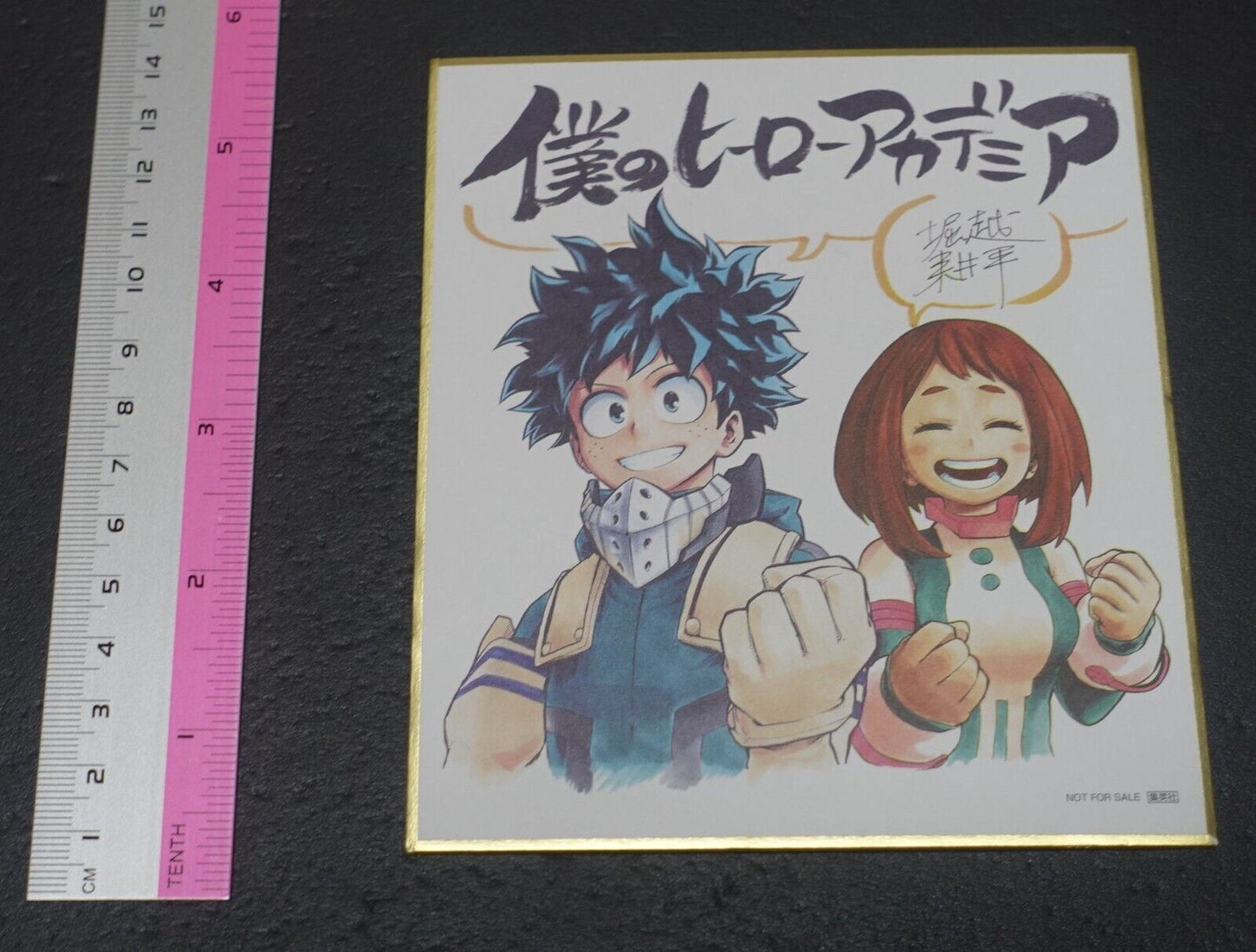 Kouhei Horikoshi My Hero Academia Printed Shikishi Art Board Izuku & Ochako 