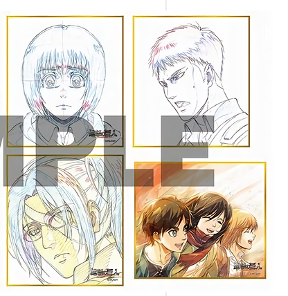 WIT STUDIO Attack on Titan Season3 Print Shikishi Art Board Set C97 