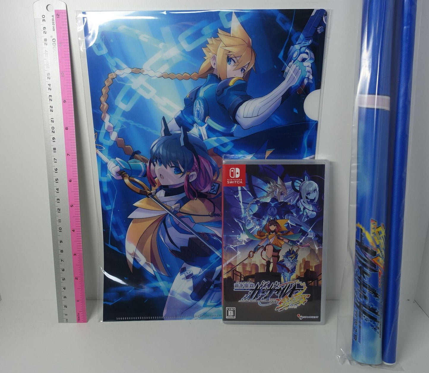 NINTENDO SWITCH ARMED BLUE GUNVOLT GIBS & Goods Set 