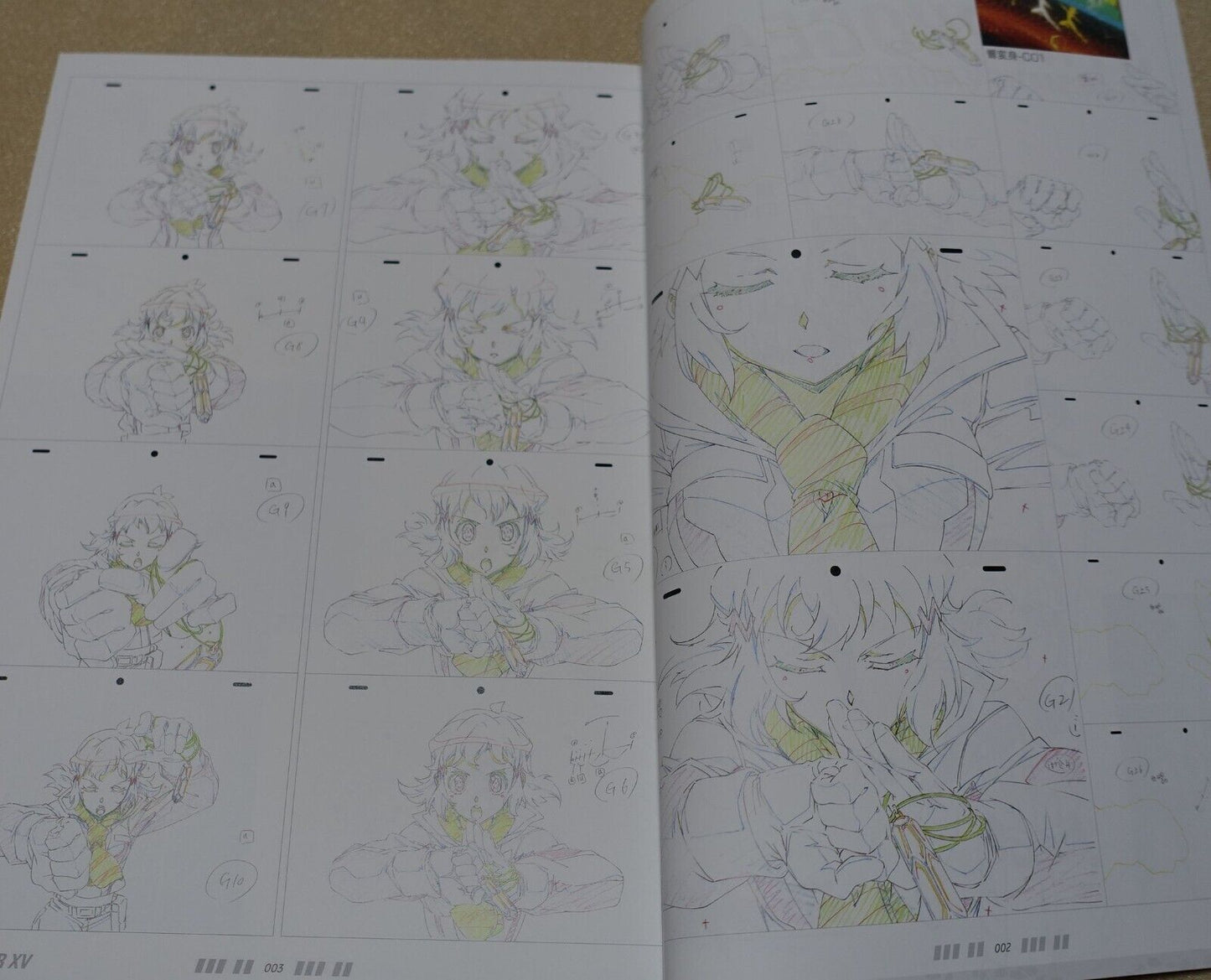 SENKI ZESSHOU SYMPHOGEAR XV KEY ANIMATION ART WORK BOOK SET 