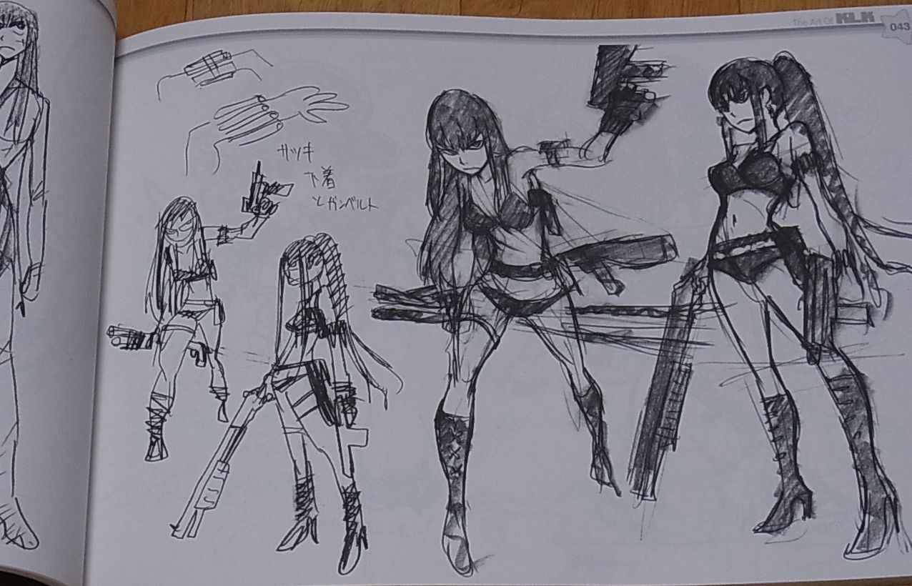 アート・デザイン・音楽 The Art of Klk vol. 1 THE ART OF KLK Vol.1-3 Complete Set Kill la Kill Design art Book