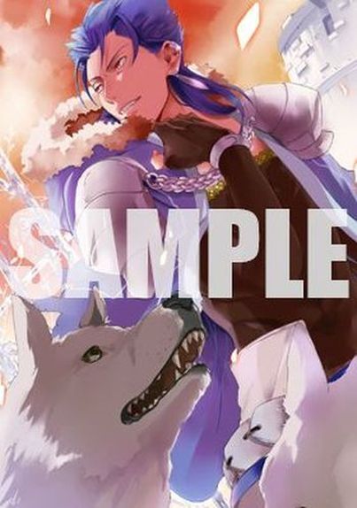 Type-Moon Fate Grand Order FGO B2 Size Tapestry No.18 Cu Chulainn Caster 