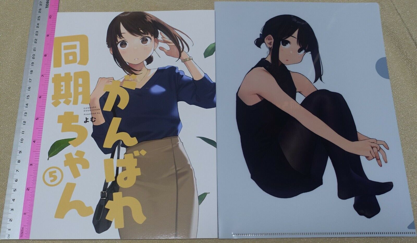 Yom Shoten Tights Girl Color Art Book Douki Chan vol.5 & PVC Art Sheet 