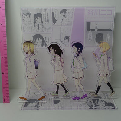 No Matter How I... Watamote Comic Vol.8 Diorama Acrylic Stand Figure no package 
