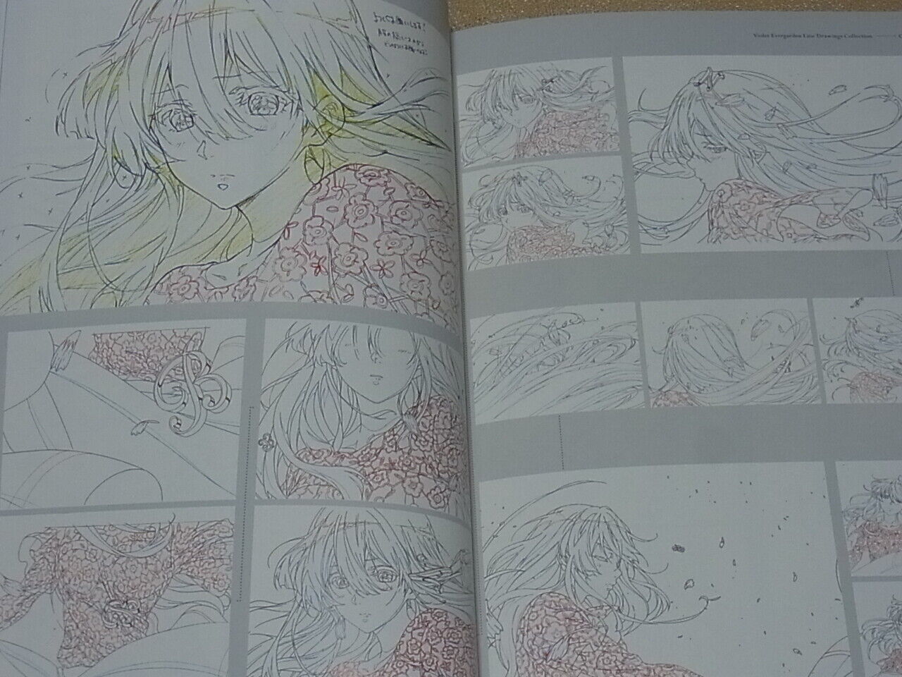Violet Evergarden Animation Line Drawings Collection Art Book 
