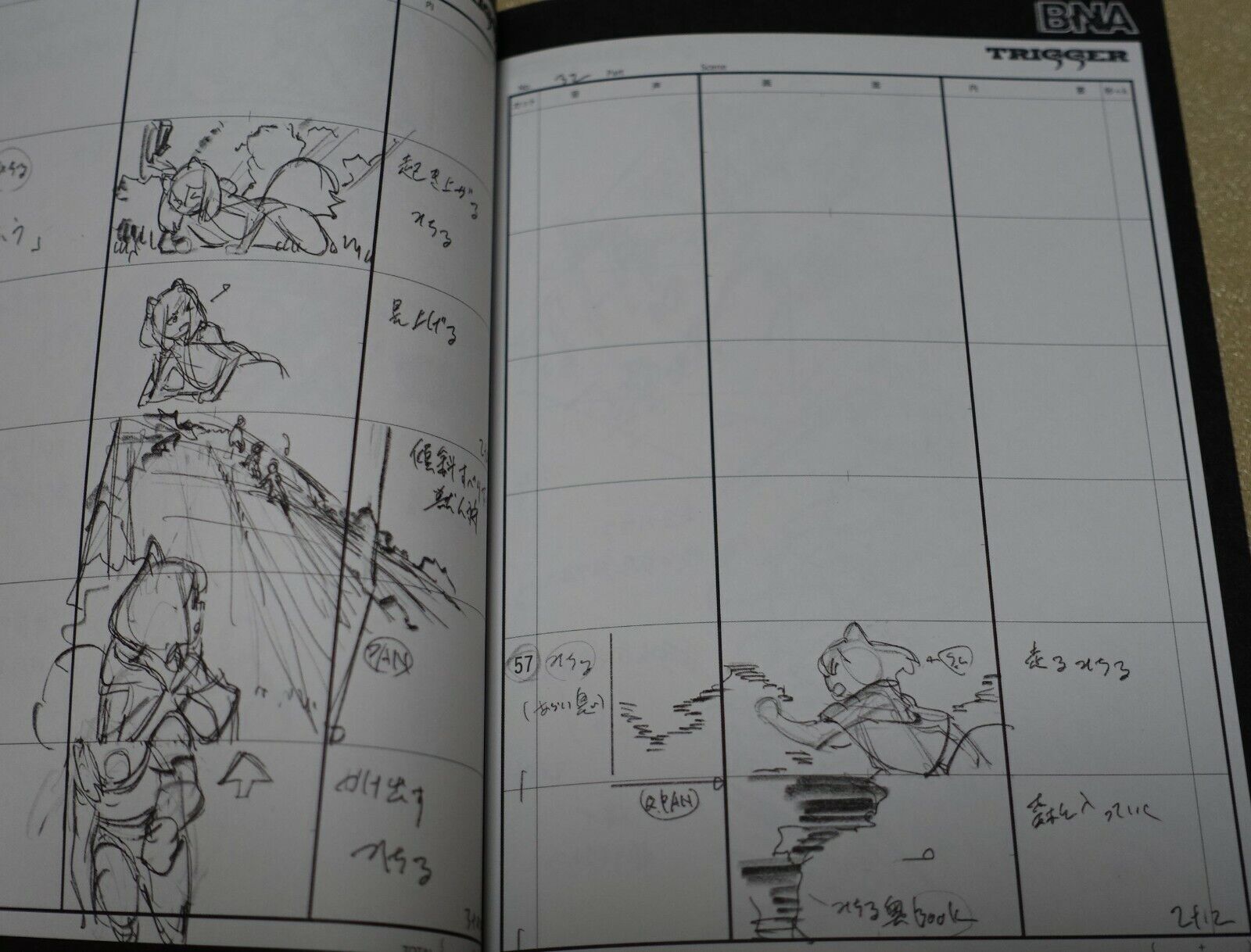 BNA Animation ep1 CONTE BOOK STORY BOARD ART BOOK Yoh Yoshinari Hiroyuki Imaishi 