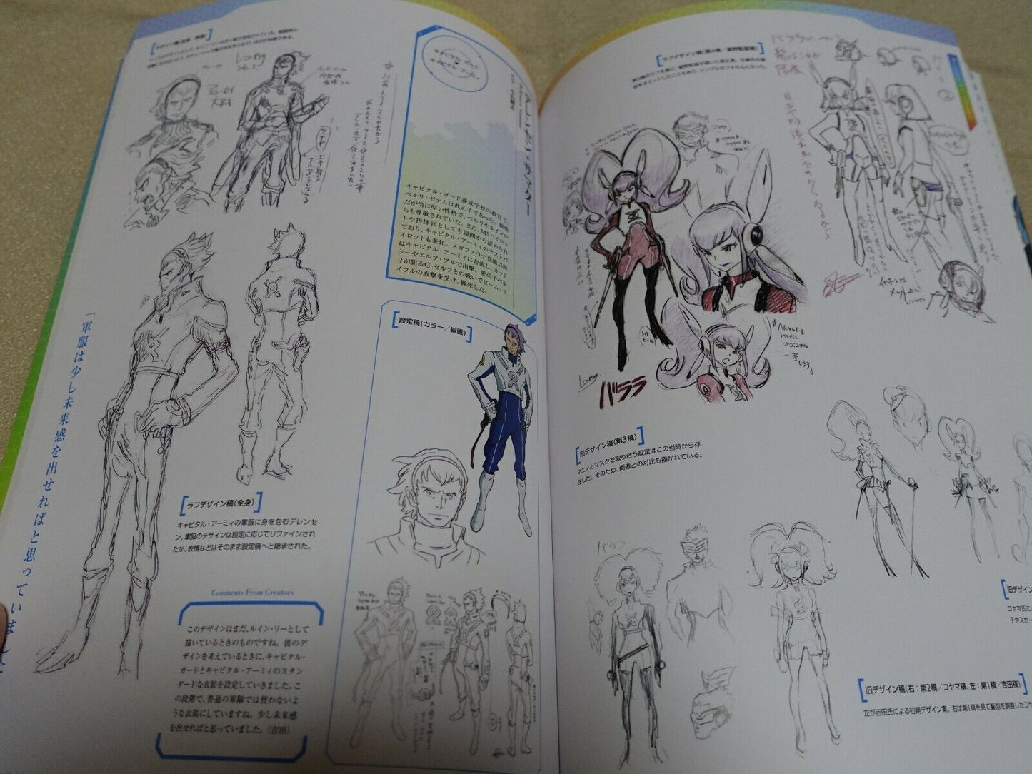 Kenichi Yoshida Gundam Reconguista in G Character Design Art Work Book 112 page 