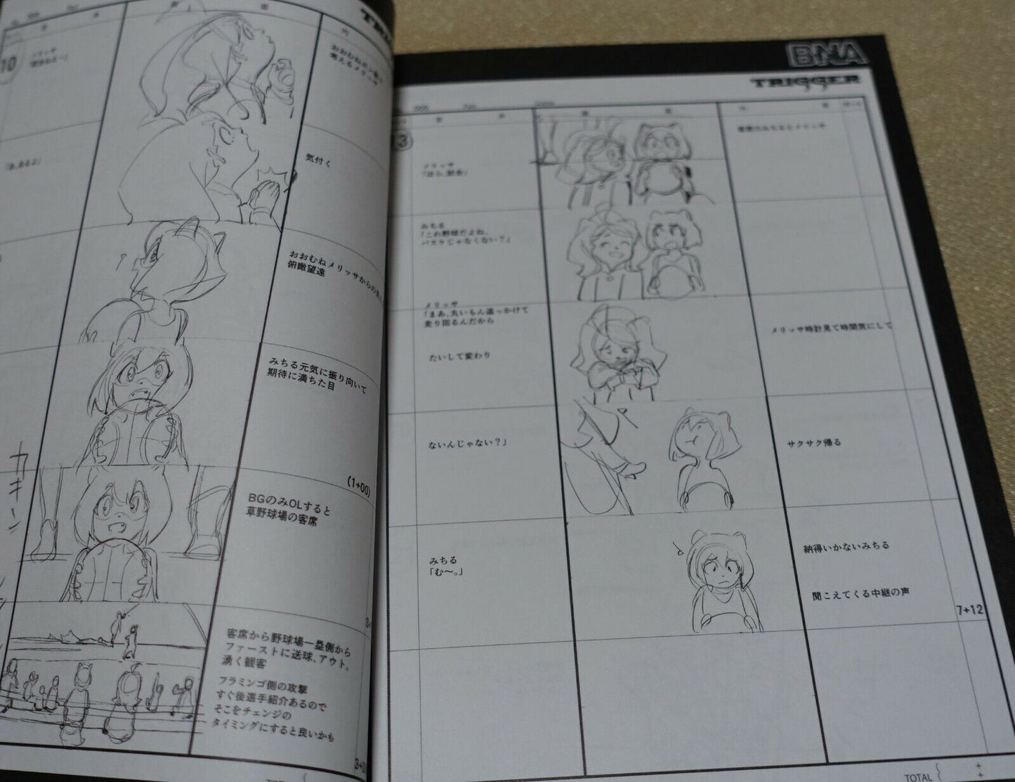 BNA Animation Art Work Book 3 Set vol.2 Design Key Frame Story Board B.N.A 