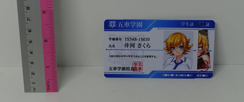 Taimanin Asagi Gosha School ID Card 2 Set Before & After Sakura 