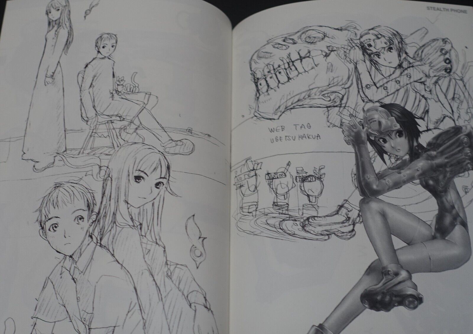 Ugetsu Hakua Yellow Tag Original Art Book STEALTH PHON 