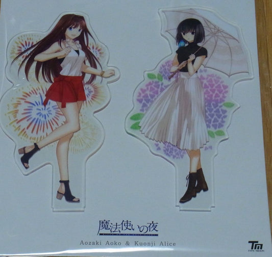 TYPE-MOON Acryl Stand Figure Mah tsukai no Yoru Aoko & Alice Mahotsukai no Yoru 